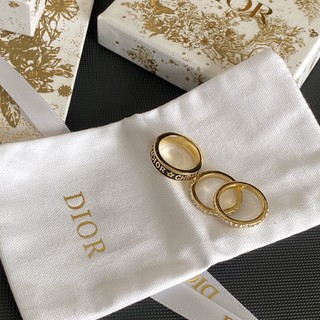 Nhẫn đeo tay dior xi mạ vàng / bạc 925 có chữ phong cách hàn quốc cho nữ