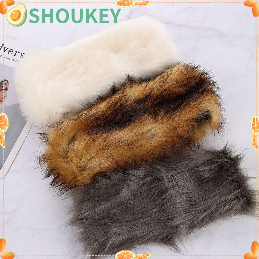 Băng Đô Cài Tóc Bằng Lông Giả Thời Trang Dành Cho Trượt Tuyết