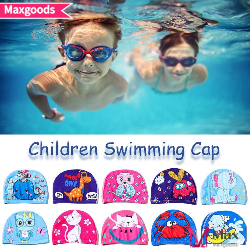 Mũ Bơi Họa Tiết Hoạt Hình Động Vật Dễ Thương Thoải Mái Cho Bé Từ 3-12 Tuổi