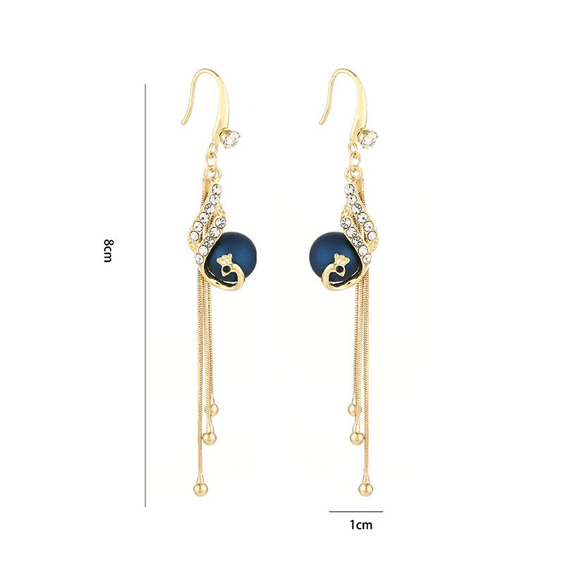 Bông Tai DạNg DàI Tua Rua ĐíNh Đá ThờI Trang