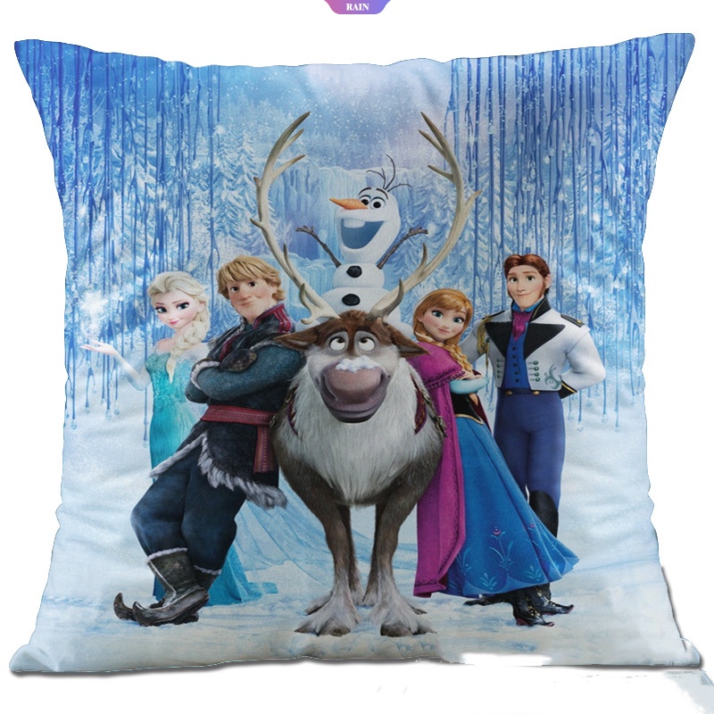 DISNEY Vỏ Gối Đệm In Hình Công Chúa Elsa Anna Nhồi Bông Kích Thước 45 * 45cm