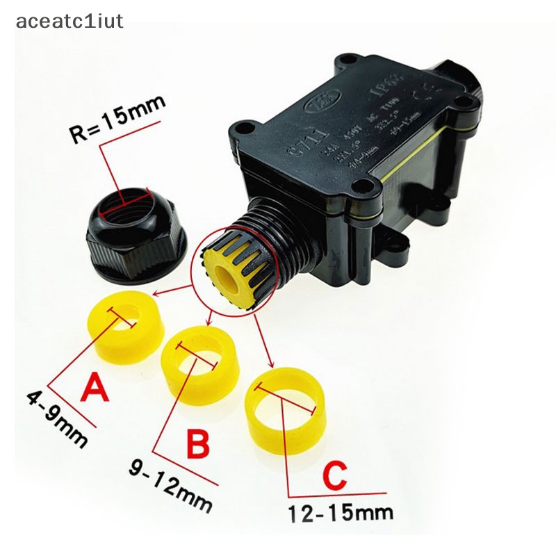 Hộp nối ngoài trời chống nước IP66 hộp nối cáp điện 2 3 chiều mới