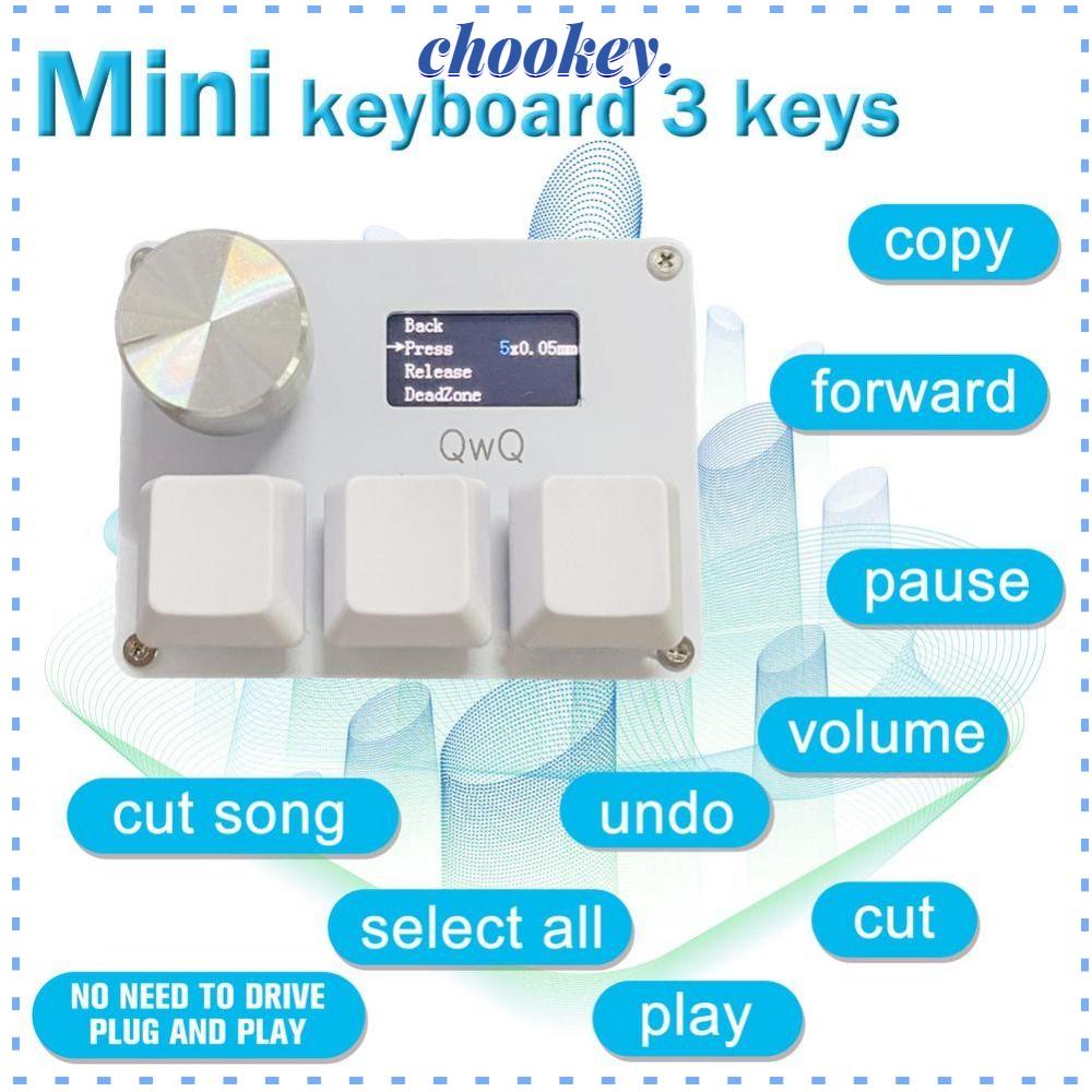 CHOOKEY Bàn Phím Chơi Game OSU O3C Trục Đỏ Có Màn Hình Màu