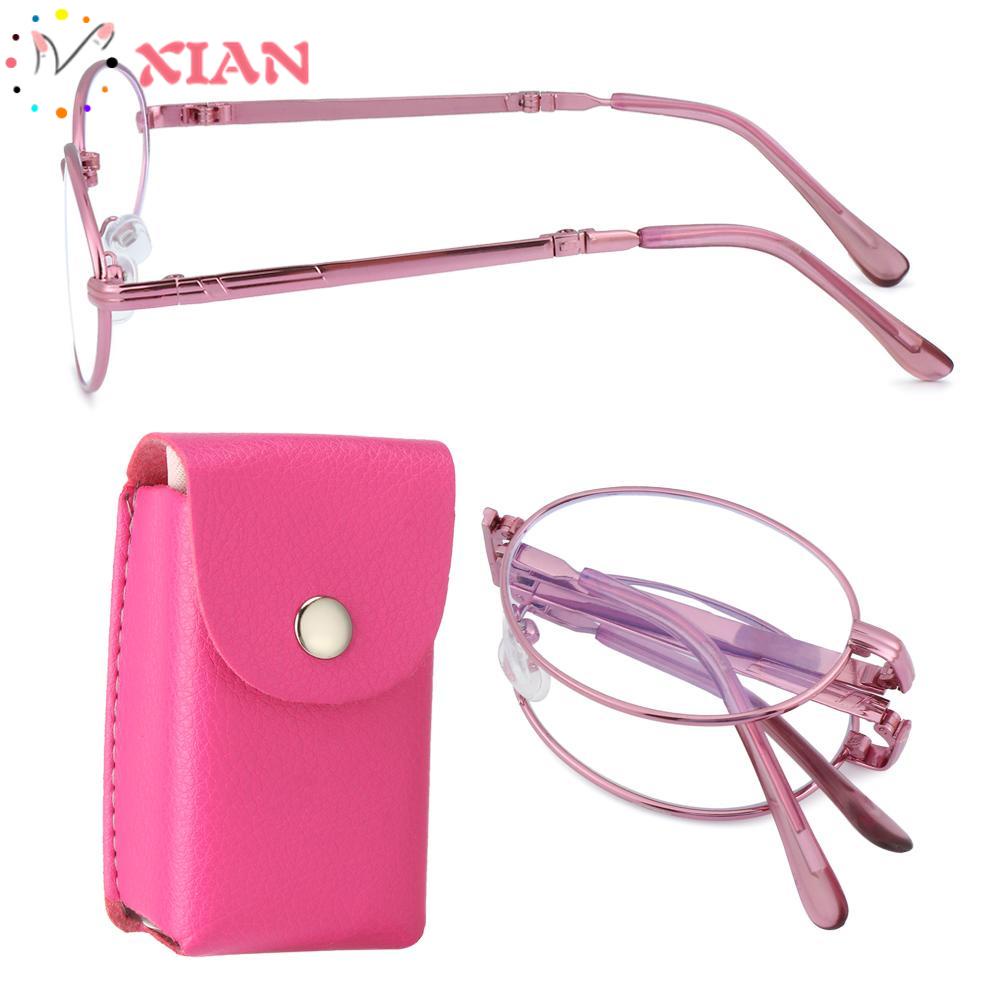 Kính Đọc Sách Chống Tia UV Siêu Nhẹ Có Thể Gấp Gọn Kèm Hộp Đựng Tiện Dụng