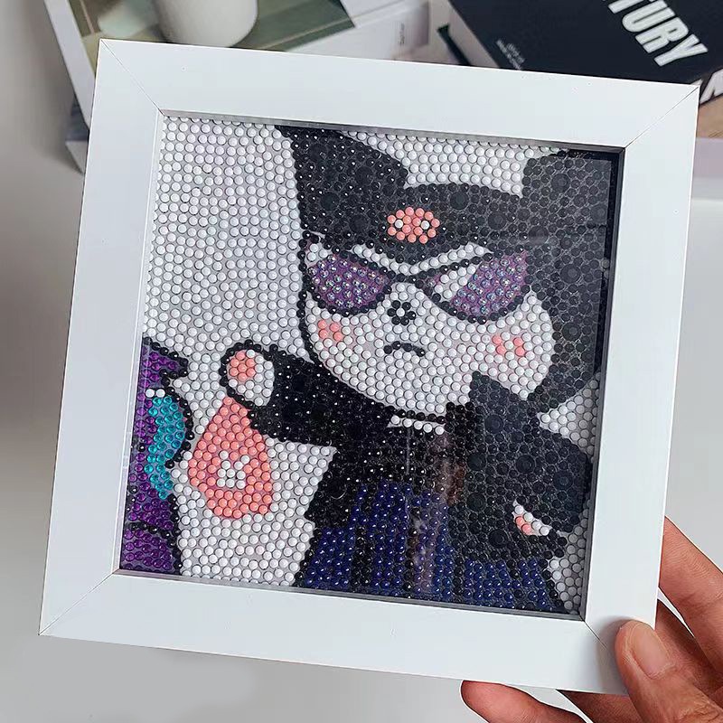 Miếng Dán Hoạt Hình Kuromi Thủ Công Xinh Xắn Cho Bé