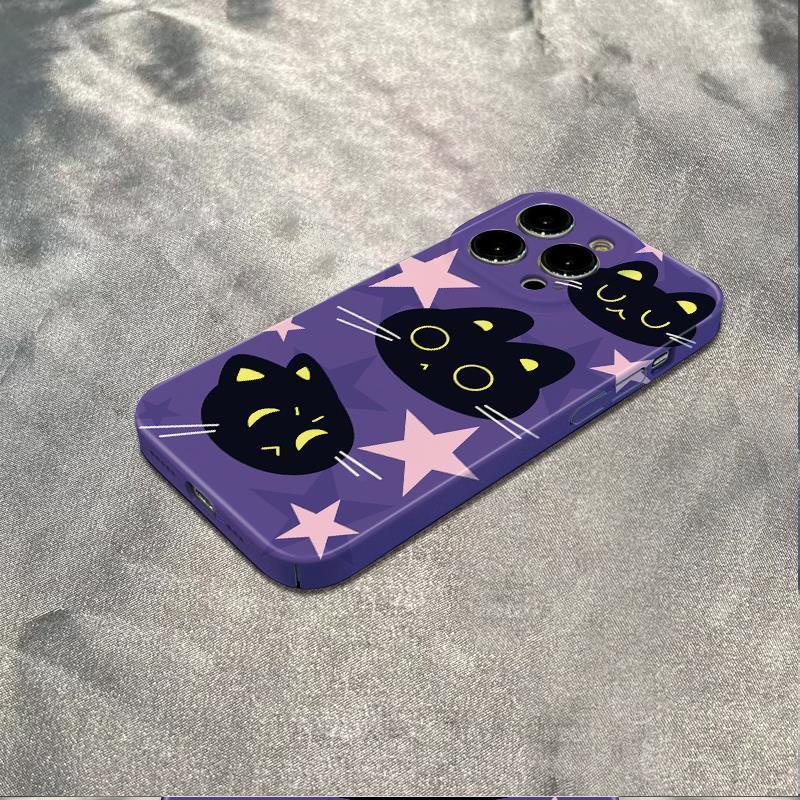 Ốp Điện Thoại Dẻo Họa Tiết Mèo Đen Dễ Thương Chống Sốc Cho Iphone12 Star max 13 78 14Pro 11Inch XWUV