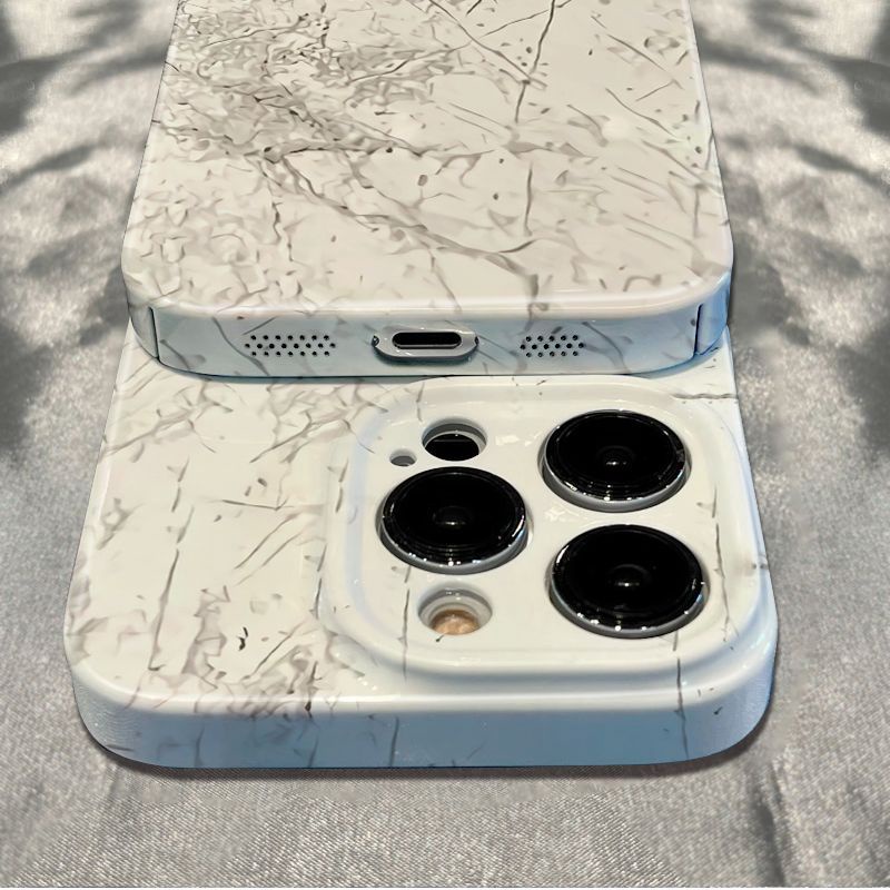 Ốp Điện Thoại Chống Sốc Họa Tiết Vân Đá Cho Iphone 14pro 13 1211 78 Max Plus 6In LC6K