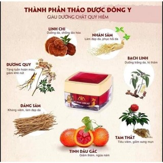 Cao mụn sâm đỏ 36 vị kem sâm mụn đỏ mỹ phẩm meea organic