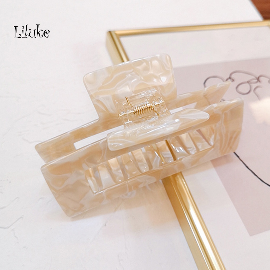 Kẹp Tóc Hợp Kim Màu Trơn Kiểu Dáng Retro Thời Trang Cho Nữ