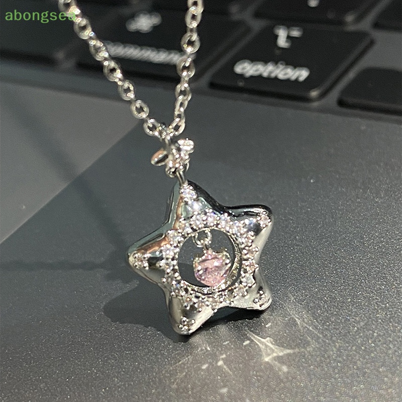 Abongsea Dây Chuyền Mặt Ngôi Sao Điều Ước Thời Trang Cho Nữ