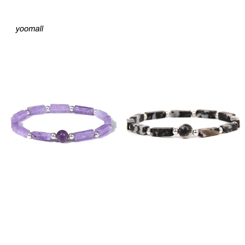 Vòng Tay Chuỗi Hạt Đá Tự Nhiên Không Gây Kích Ứng Siêu Nhẹ Thời Trang Cho Cặp Đôi