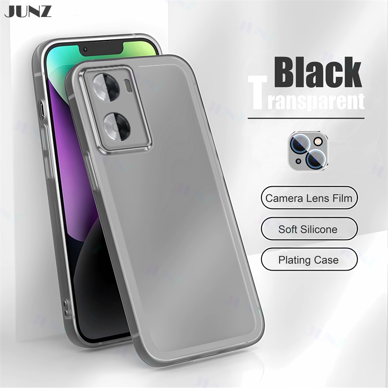 Ốp Điện Thoại TPU Mềm Bảo Vệ Ống Kính Cho OPPO Reno 11 A79 A38 A18 A58 A78 10 A98 8T 8Z 7Z A57 8 7 Pro Plus 4G 5G 2024 J003-1
