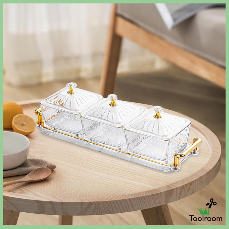 Khay Đựng Gia Vị Có Nắp Đậy Tháo Rời Được Tiện Lợi