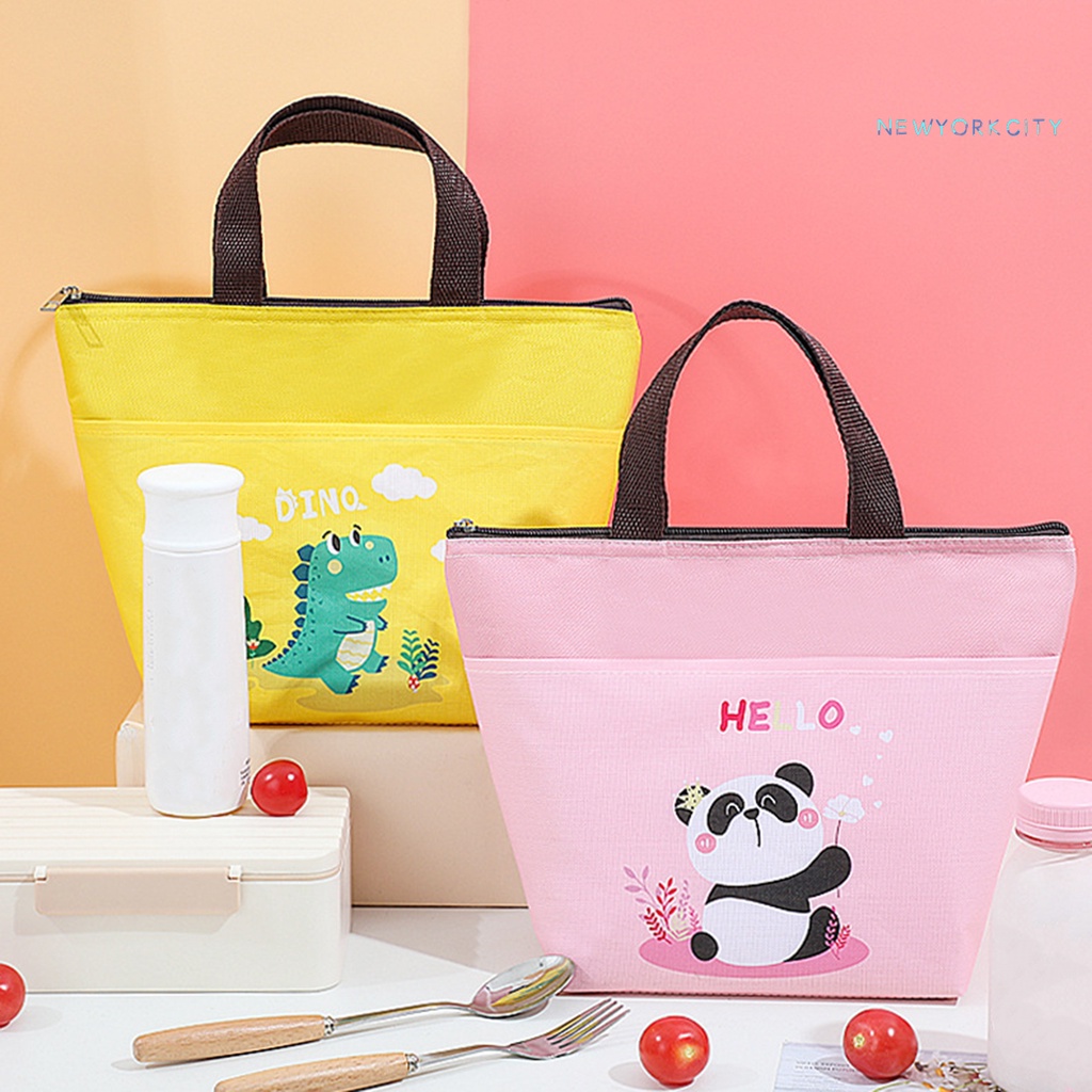 Túi Đựng Cơm Trưa Giữ Nhiệt Chống Nước Đa Năng Sức Chứa Lớn In Họa Tiết Hoạt Hình Cho Trường Học