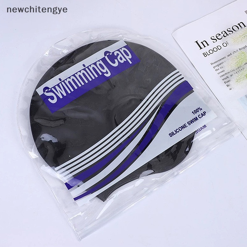 Mũ Bơi Silicone Co Giãn Chống Thấm Nước Bảo Vệ Tai Cho Nam Và Nữ