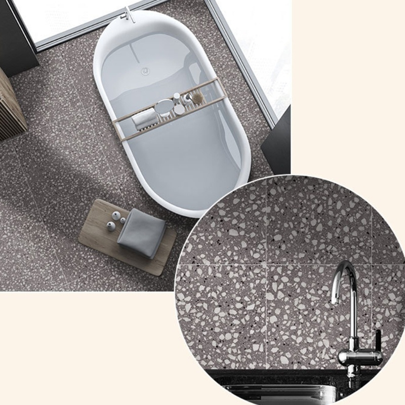 Bộ 2 Miếng Dán Tường Trang Trí Bằng PVC Lấp Lánh Chống Nước In Họa Tiết Cẩm Thạch