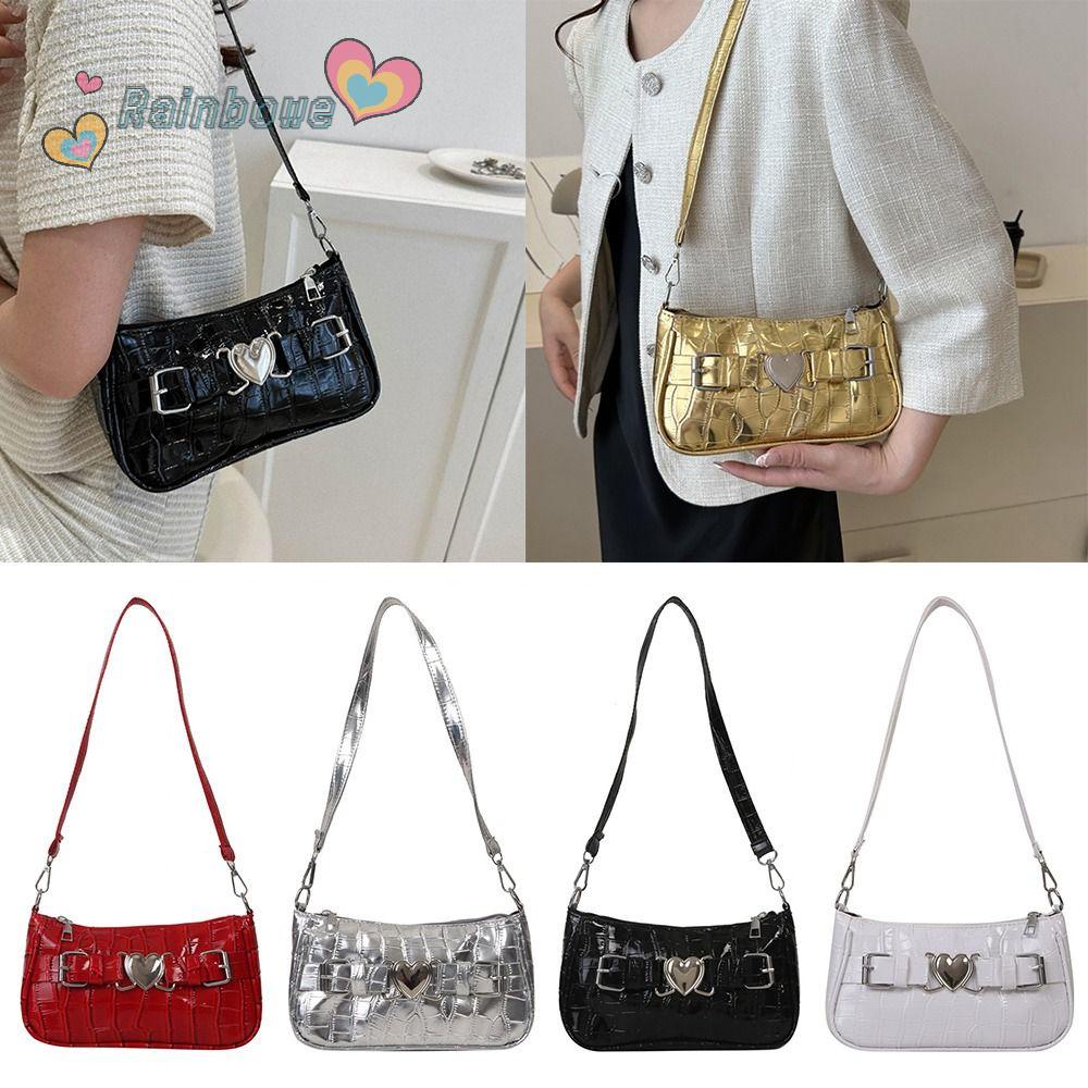 Túi Đeo Vai Hình Vuông Cỡ Nhỏ Màu Cầu Vồng Thời Trang Cho Nữ