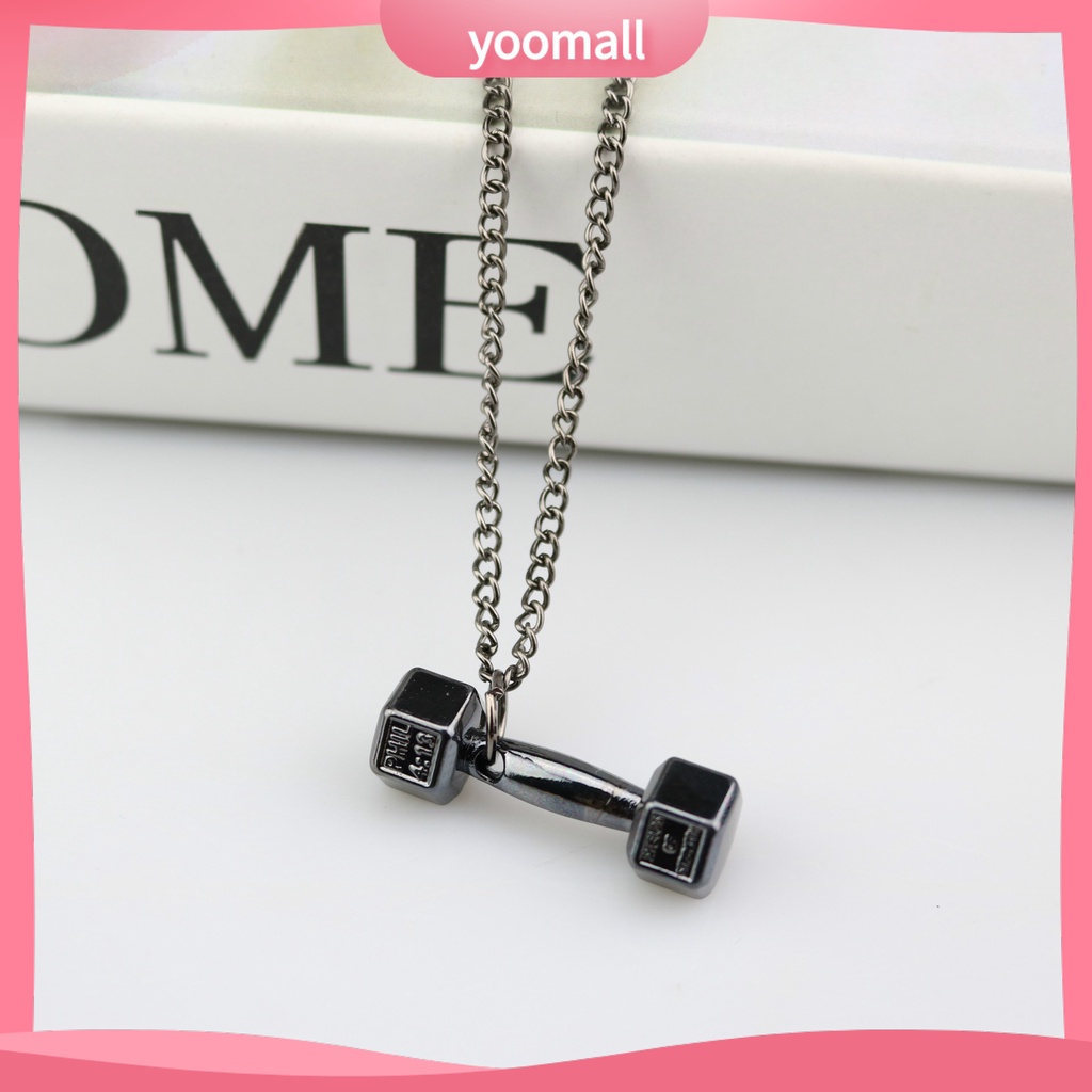 Vòng cổ Mặt Hình Quả Tạ Cá Tính Cho Nam Nữ