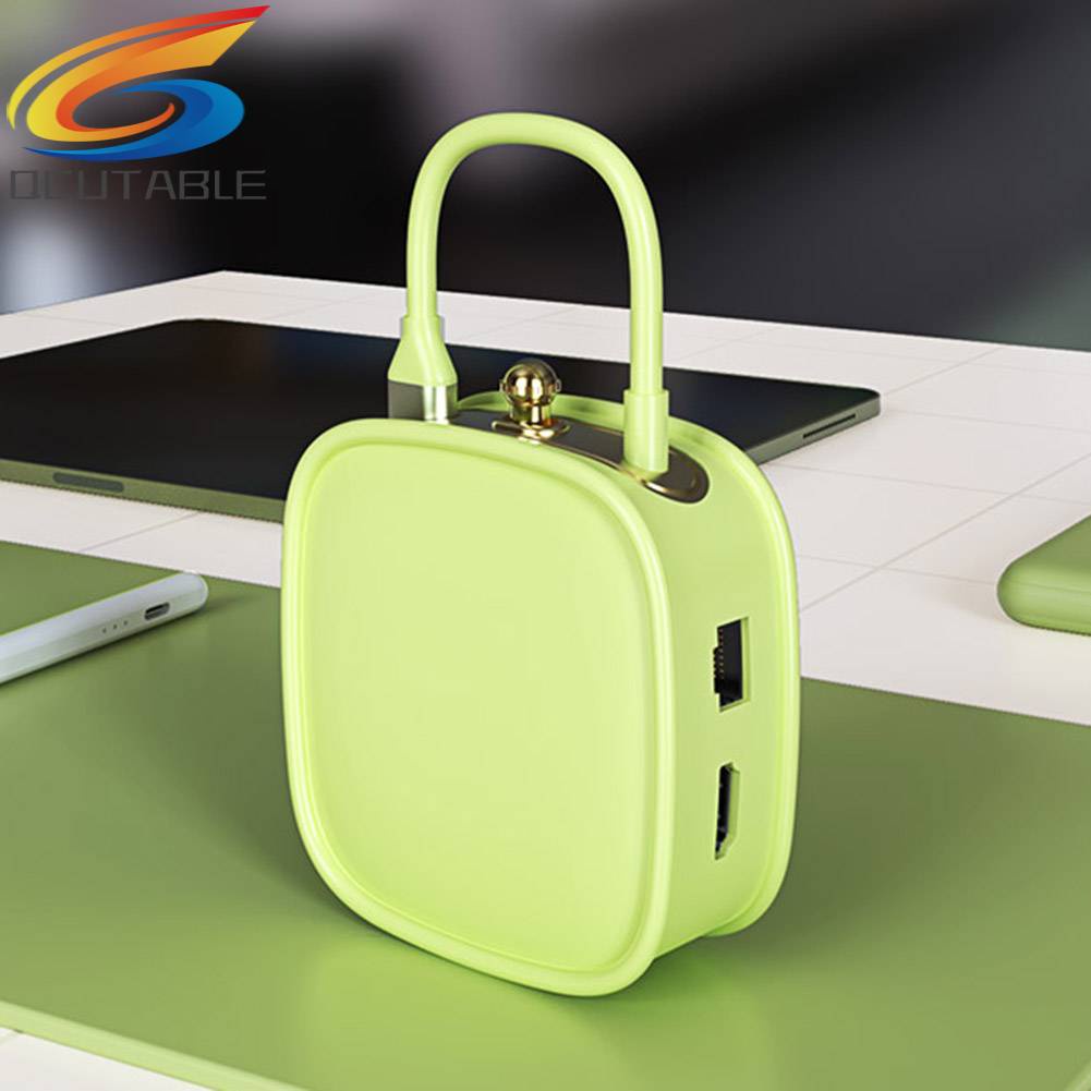 Bộ Chia Cổng Sạc USB 10 Trong 1 Hình Túi Xách