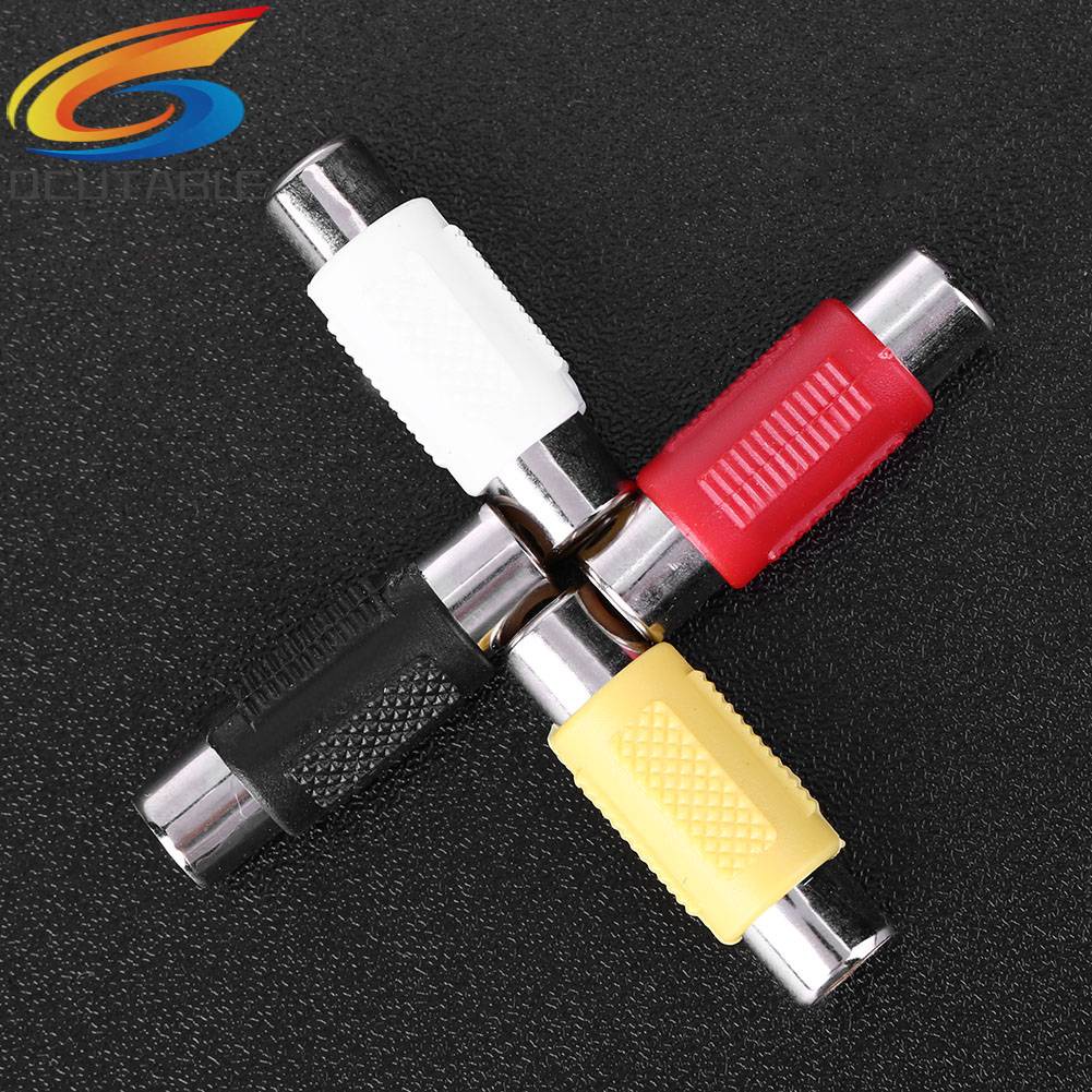 Set 4 Đầu Nối Chuyển Đổi RCA Female Sang RCA Female