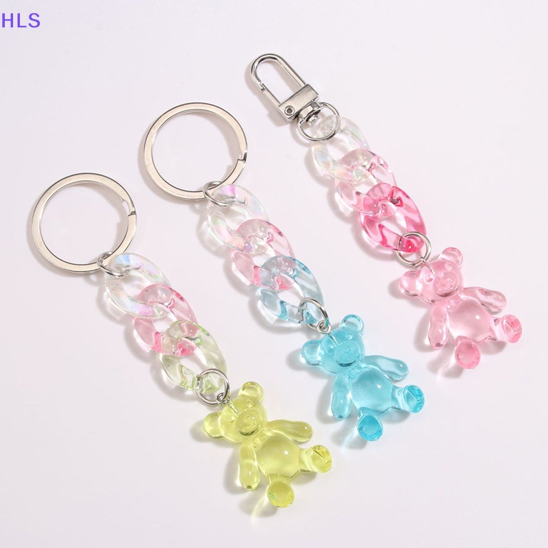 Móc Khóa Hình Gấu Nhiều Màu Sắc Dùng Làm Túi Xách / Trang Sức Cho Nữ