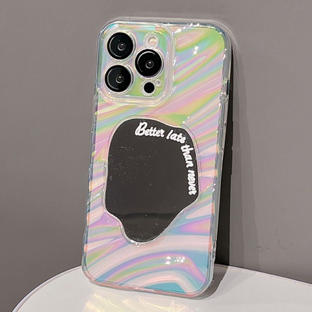 Ốp Điện Thoại TPU Mềm Chống Sốc Tráng Gương Màu Laser Sang Trọng Cho IPhone 11 12 13 14 Pro Max