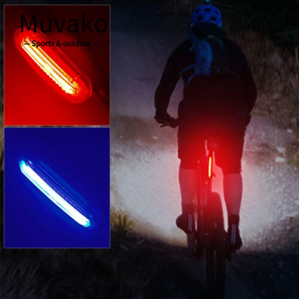 MUVAKO Đèn Gắn Đuôi Xe Đạp Leo Núi  Chống Thấm Nước Sạc USB Tiện Lợi