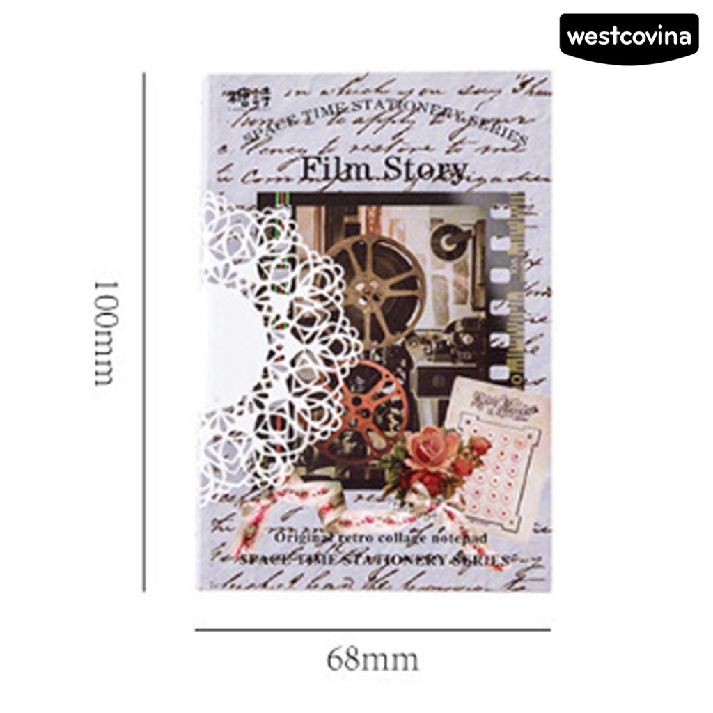 [WSTN] [WSTN]✎Bộ 60 Tấm Giấy Ghi Chú Chống Rách Phong Cách Vintage