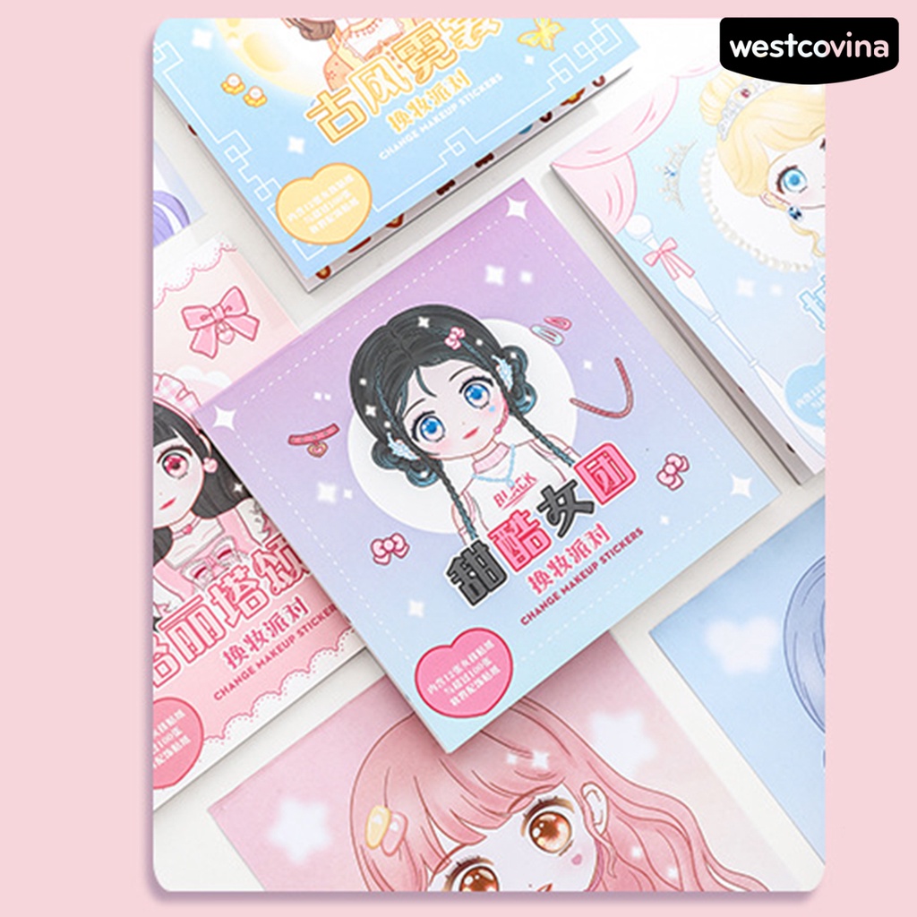 [WSTN]✎Miếng Dán Tự Dính Họa Tiết Công Chúa Dễ Thương Chống Thấm Nước Trang Trí Thủ Công Cho Bé DIY
