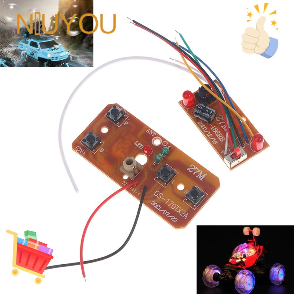NIUYOU Bộ 2 Cặp Bảng Mạch Điều Khiển Từ Xa 4CH PCB Cho Xe Đồ Chơi