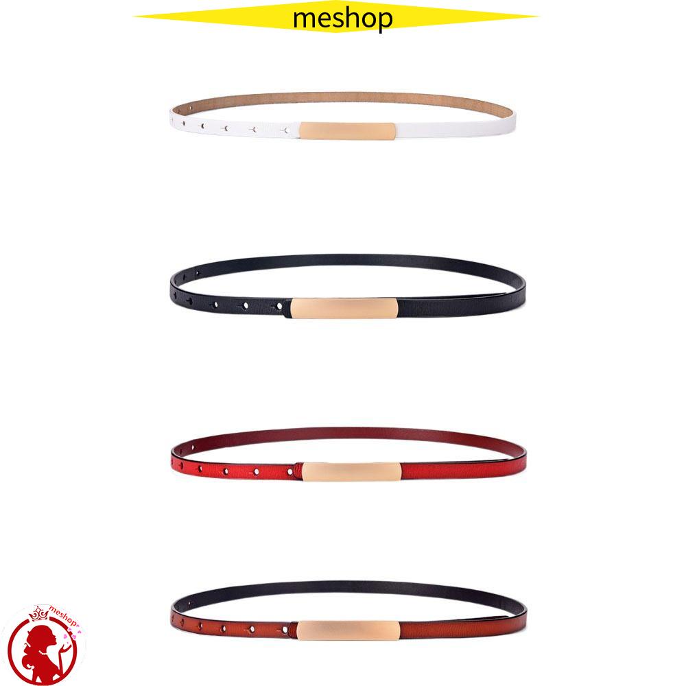 ME Thắt Lưng Màu Trơn Khóa Gài Đơn Giản Thời Trang Cho Nữ