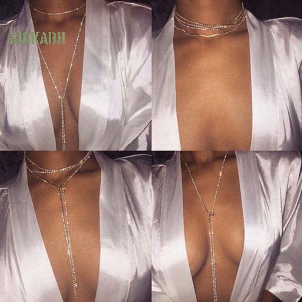 Vòng Cổ Choker Đính Đá Lấp Lánh Quyến Rũ Thời Trang Cho Nữ