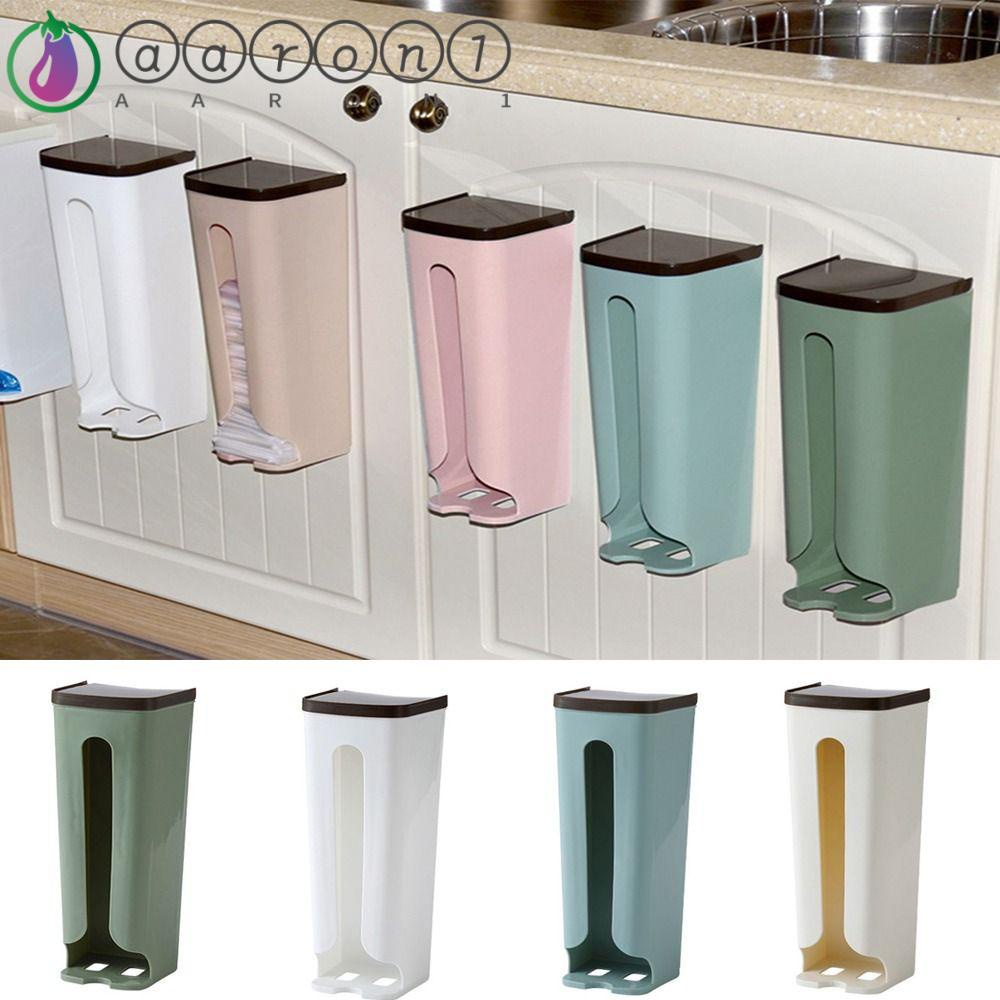Giá Đỡ Túi Đựng Rác Có Nắp Sáng Tạo Bằng Nhựa AARON1 Cho Nhà Bếp Nhà Tắm