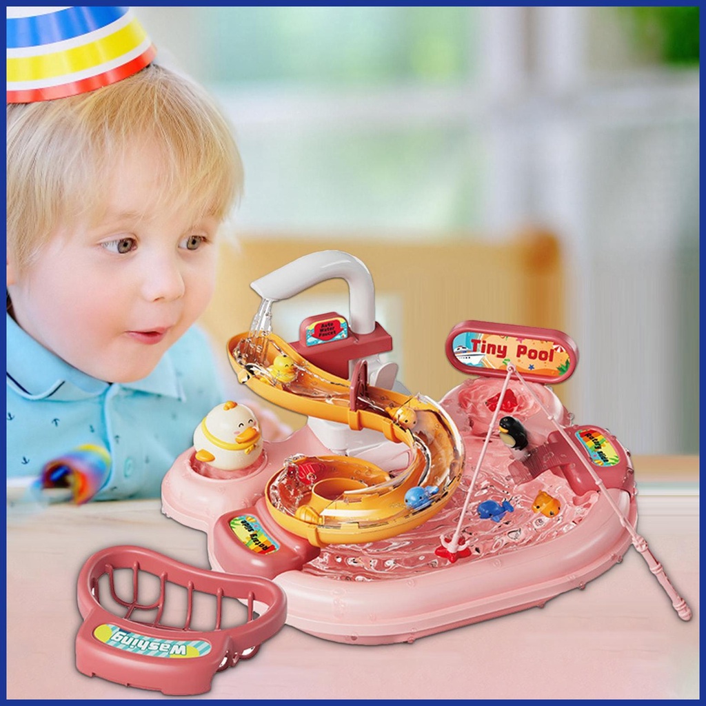 Bộ Đồ Chơi Câu Cá Điện Tử Chống Tràn An Toàn Cho Bé