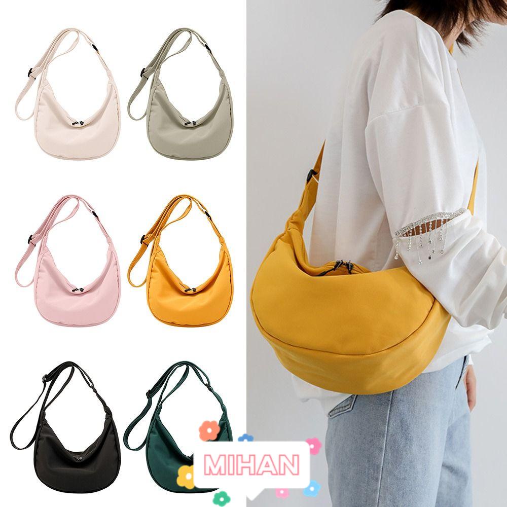 MIHAN1 Túi Đeo Chéo Bằng Nylon Thiết Kế Nhỏ Gọn Giản Dị