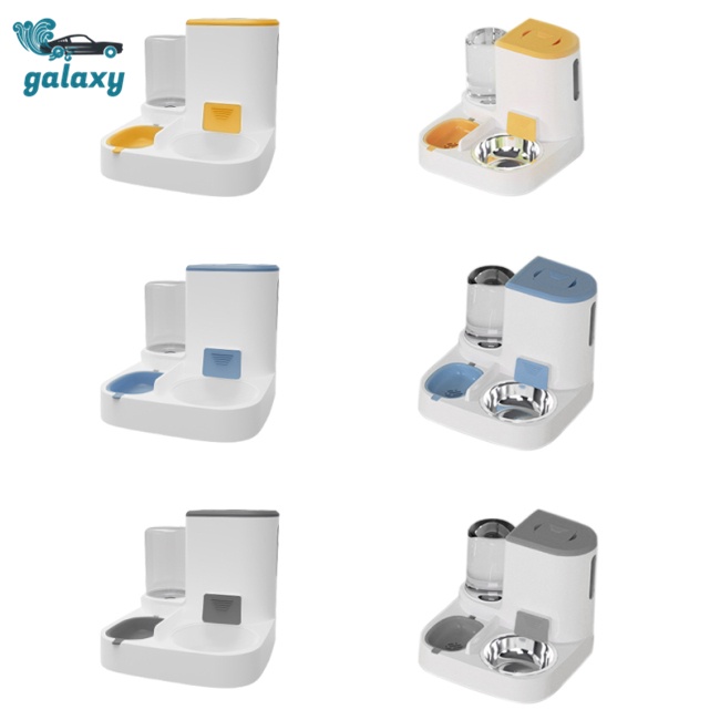 Galaxy Bát Uống Nước Tự Động Bằng Sứ Và Thép Không Gỉ Cho Thú Cưng