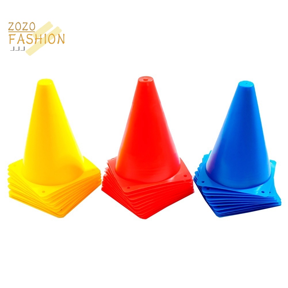 Set 10 Biển Báo Chống Xoắn Hình Nón Bằng Nhựa Dùng Luyện Tập Đá Banh / Bóng Rổ