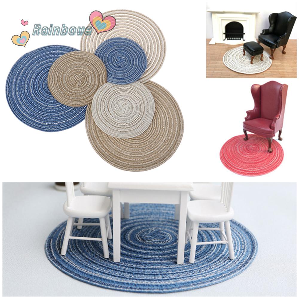 RAINBOW Thảm Lót Sàn Trang Trí Nhà Búp Bê Tỉ Lệ 1: 12