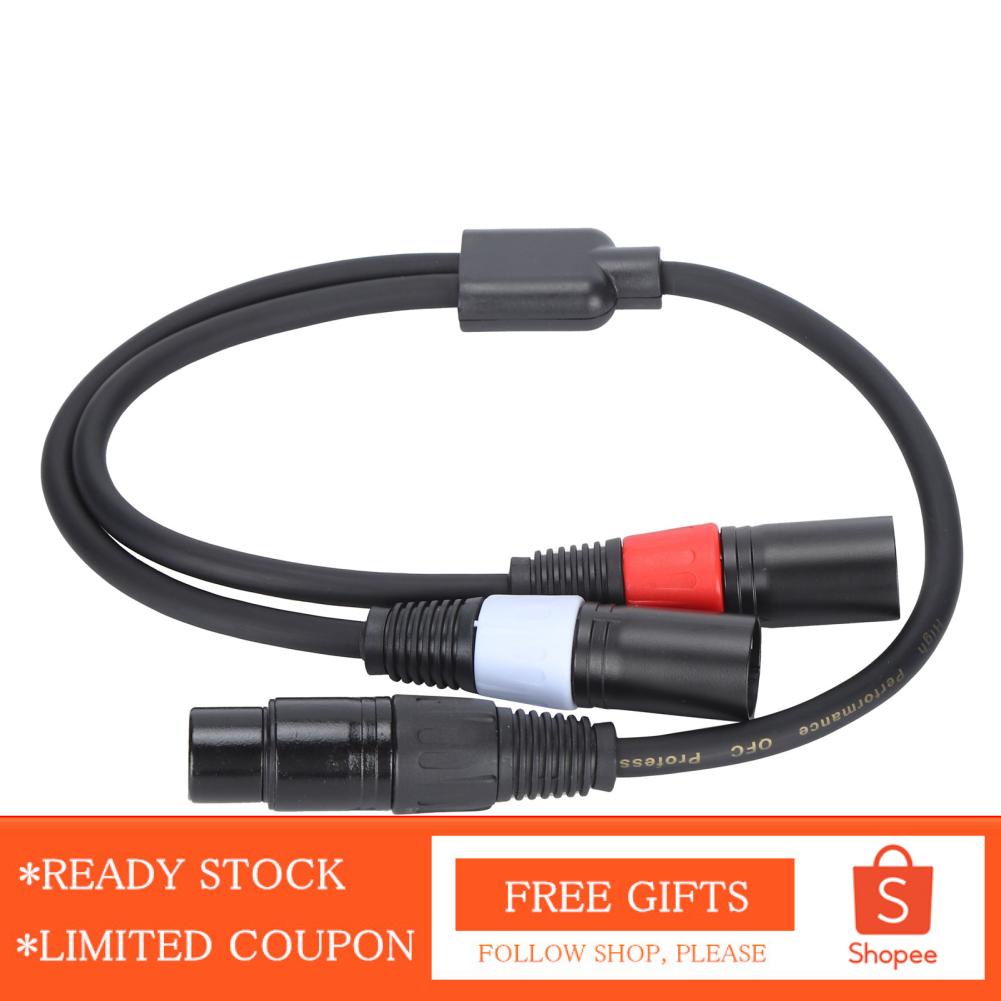 Alwaysonline JORINDO 5‑Pin XLR Female To Double 3‑Pin Male Cable Y Splitter Hot GSS