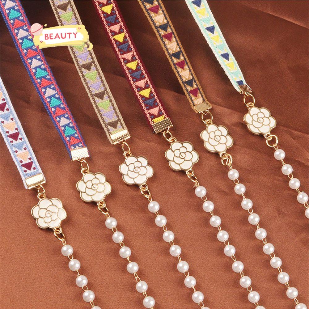 BEAUTY Dây Đeo Mắt Kính Họa Tiết Đan Len Thời Trang