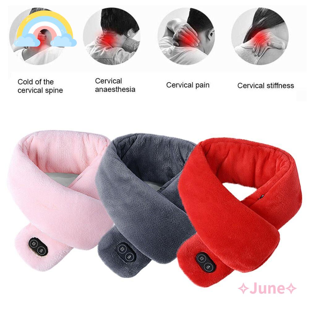 JUNE Khăn Choàng Sưởi Ấm Bằng Điện Thời Trang Mùa Đông Có Thể Sạc Lại