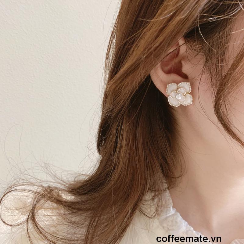 ⚡Khuyên Tai Đính Hạt Ngọc Trai Phong Cách Hàn Quốc Cổ Điển Mẫu Mới Dành Cho Bạn Nữ