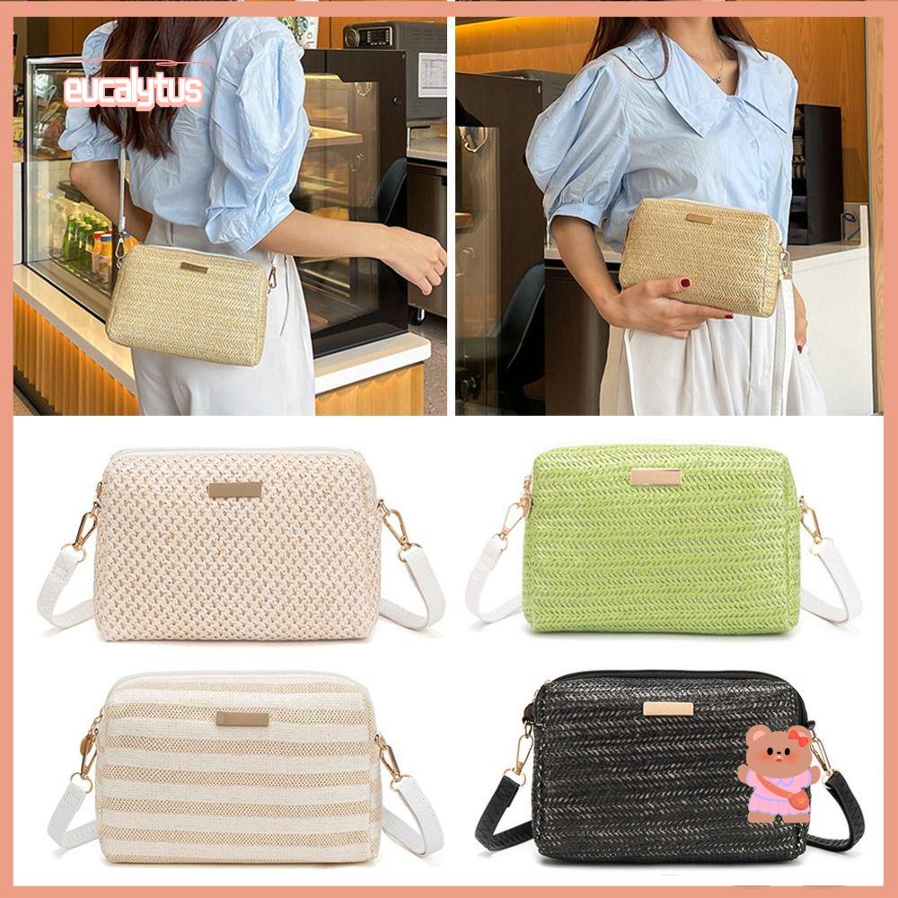 EUTUS Túi Đeo Vai Đan Lát Phong Cách Bohemian