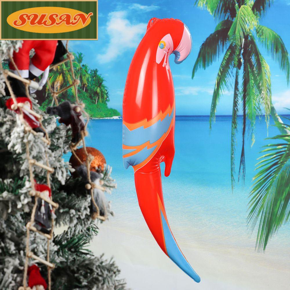 SUSANS Set 2 Bong Bóng PVC Hình Chú Vẹt Vui Nhộn Trang Trí Tiệc Bể bơi / Bãi Biển Cho Bé