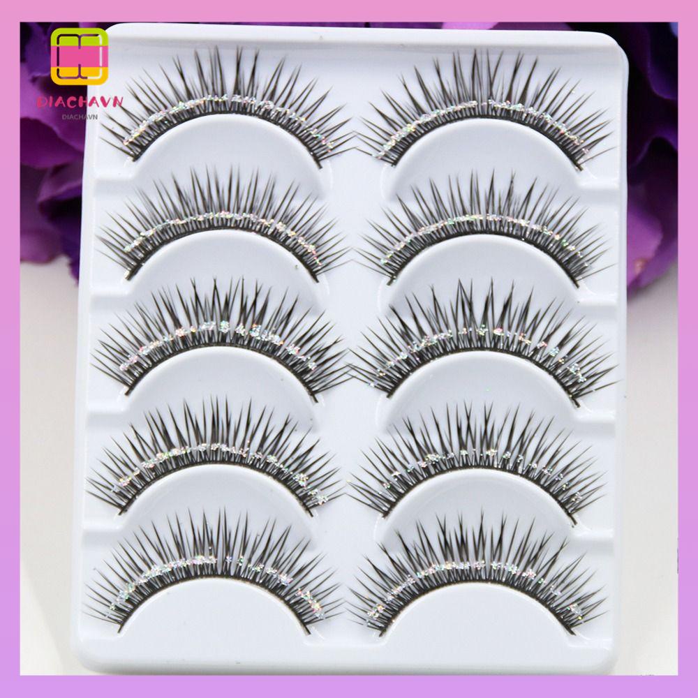 DIACHAVN Lông Mi Giả Trang Điểm Lấp Lánh Cho Nữ