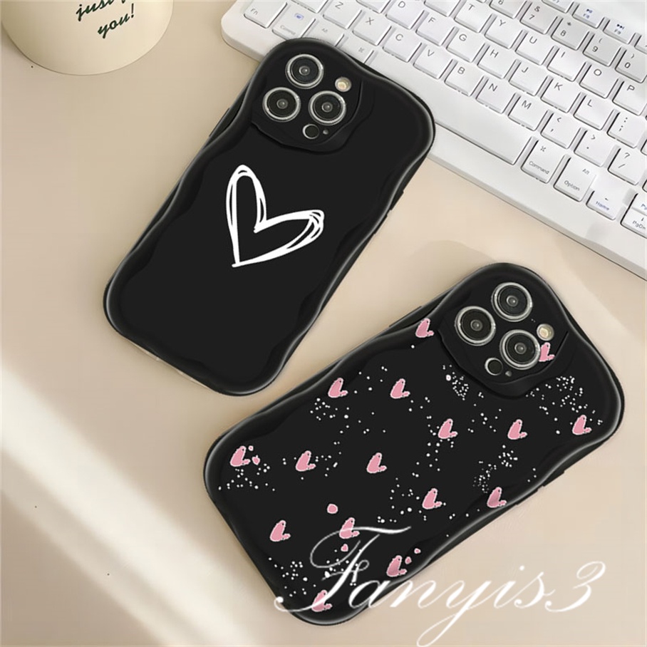 Ốp Điện Thoại TPU Silicon Mềm Họa Tiết Trái Tim Đơn Giản Cho IPhone 14 13 12 11 Pro Max X XR Xs Max 8 7 6s Plus SE 2020