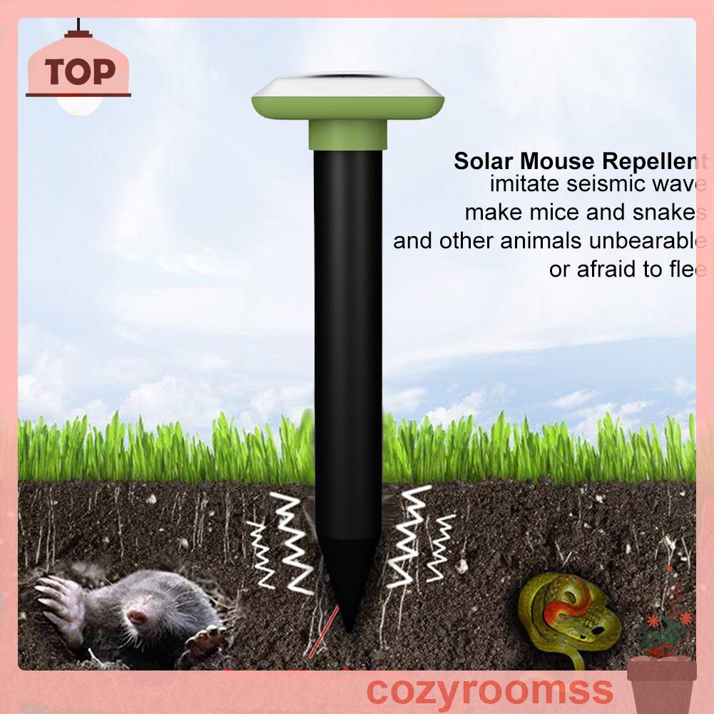 Set 2 Thiết Bị Phát Sóng Siêu Âm Đuổi Chuột Cho Sân Vườn