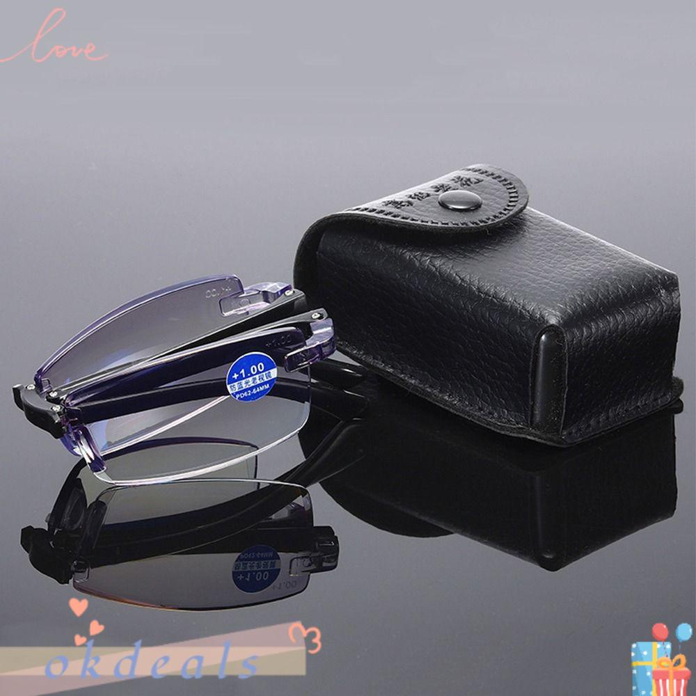 OKDEALS Kính Đọc Sách Siêu Nhẹ Thời Trang Có Thể Gấp Gọn Tiện Dụng