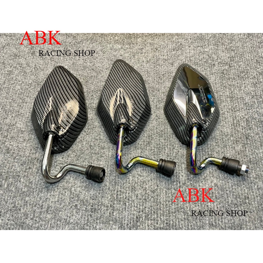 Kính YA Chân Cong XI TITAN MÀU CACBON gắn xe máy yamaha honda