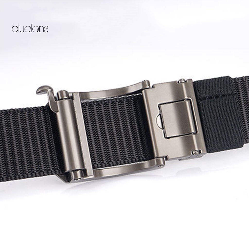 Thắt Lưng Bản Rộng Cài Khóa Tự Động Bằng Thép Không Gỉ Dày Dặn Có Thể Điều Chỉnh Cho Nam